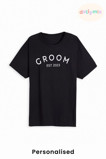 Personalised Groom T-Shirt by Dollymix (K55533) | £17