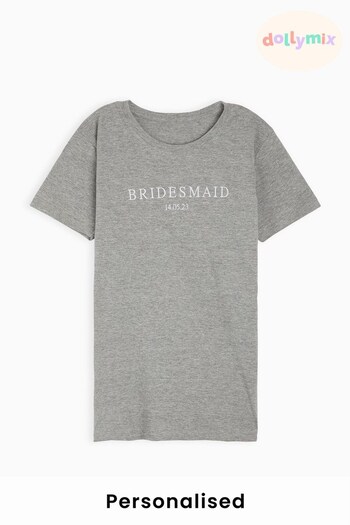 Personalised Bridesmaid  T-Shirt by Dollymix (K55548) | £17