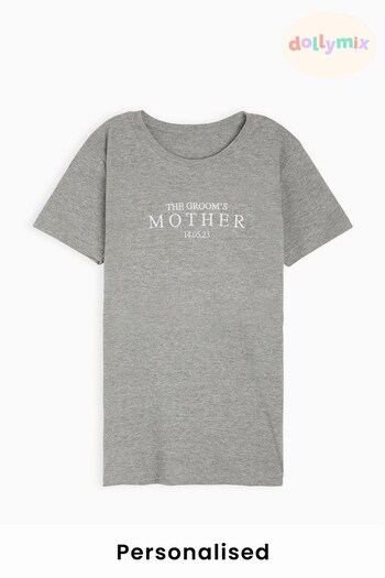 Personalised Grooms Mother T-Shirt by Dollymix (K55550) | £17