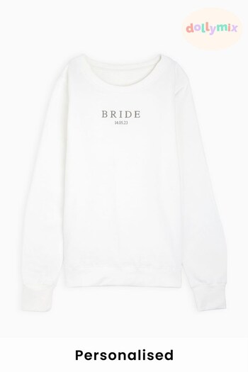 Personalised Bride Sweatshirt by Dollymix (K55552) | £28