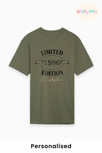 Personalised Men's Limited Edition T-Shirt by Dollymix (K55589) | £17