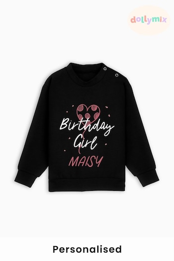Personalised Birthday Girl Sweatshirt by Dollymix (K55624) | £20