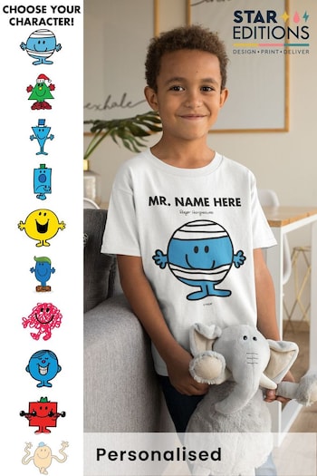 Personalised Mr. Men Childrens T-Shirt by Star Editons (K55956) | £15