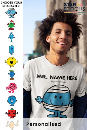 Personalised Mr. Men Adults T-Shirt by Star Editions (K55959) | £20