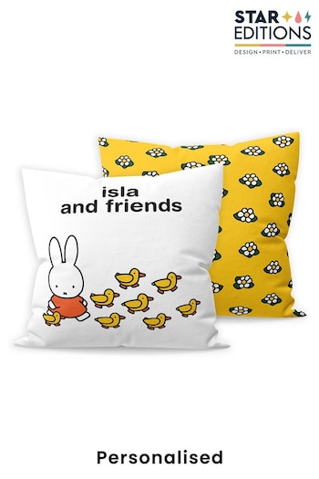 Personalised Miffy and Friends Cushion by Star Editions (K55980) | £24.99