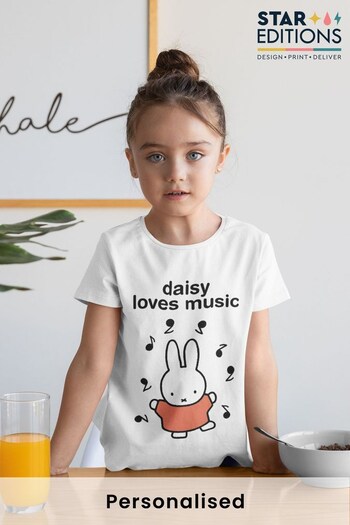 Personalised Musical Miffy T-Shirt by Star Editions (K56014) | £14.99