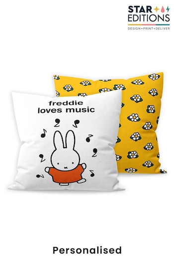 Personalised Musical Miffy Cushion by Star Editions (K56016) | £24.99