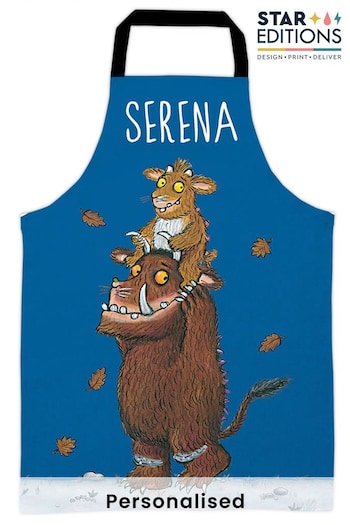 Personalised Blue Gruffalo's Childrens Apron by Star Editions (K56028) | £14.99
