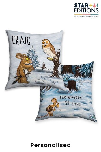 Personalised Gruffalo's Child and Owl Cushion by Star Editions (K56037) | £24.99