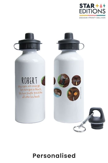 Personalised "His eyes are orange, his tongue is black" Gruffalo Water Bottle by Star Editions (K56063) | £14.99
