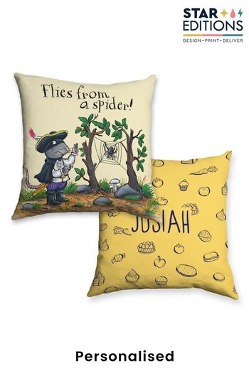 Personalised Yellow Highway Rat Cushion by Star Editions (K56068) | £24.99