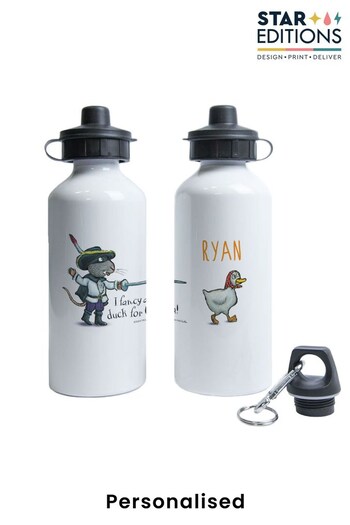 Personalised "Duck for tea" Highway Rat Water Bottle by Star Editions (K56076) | £14.99