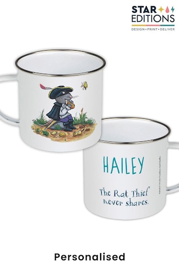 Personalised "Rat thief never shares" Highway Rat Enamel Mug by Star Editions (K56079) | £14.99