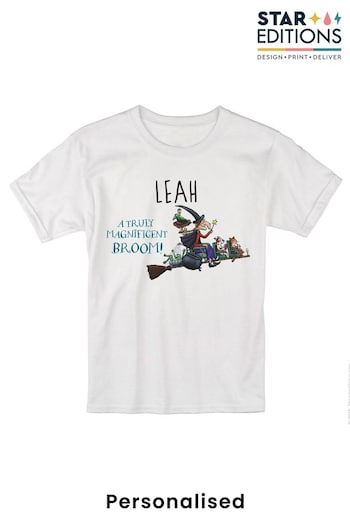 Personalised Room On The Broom Childrens T-Shirt by Star Editions (K56081) | £14.99