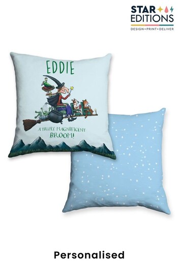 Personalised Magnificent Room on the Broom Cushion by Star Editions (K56085) | £24.99