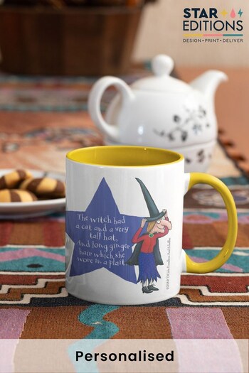 Personalised Yellow Room on the Broom Coloured Insert Mug by Star Editions (K56090) | £14.99