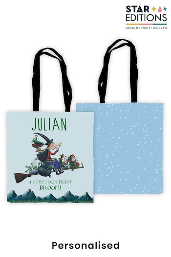 Personalised Room On The Broom Edge to Edge Tote Bag by Star Editions (K56101) | £14.99