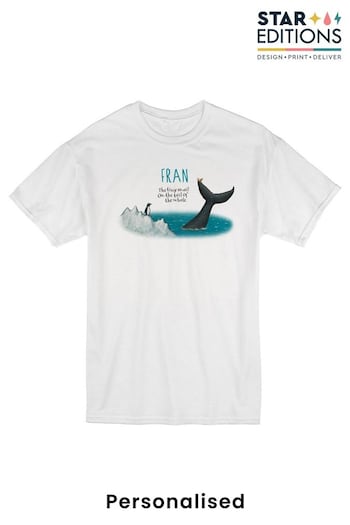 Personalised The Snail And The Whale Childrens T-Shirt by Star Editions (K56103) | £14.99