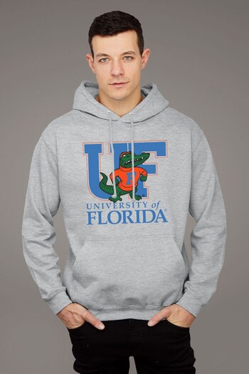 Park Fields Heather Grey Park Fields University Of Florida UF Adult Hooded Sweatshirt (K56130) | £42
