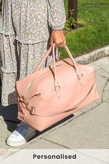Personalised Vegan Saffiano Pu Leather Weekend Holdall By Jonny's Sister (K56220) | £69