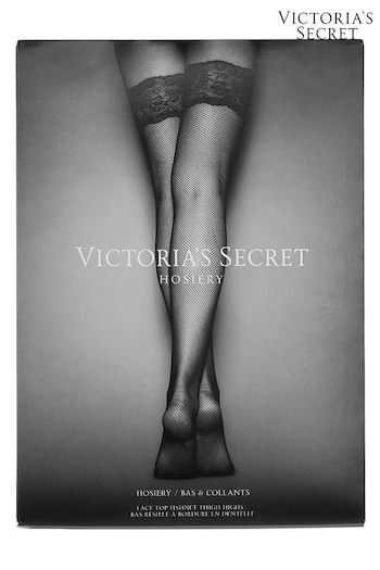 Victoria's Secret Lipstick Red Lace Lace Top Fishnet Stockings (K56323) | £25