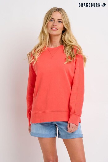 Brakeburn Pink Garment Dye Sweat Jumper (K56426) | £48