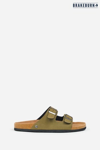 Brakeburn Khaki Green Sandals (K56433) | £35
