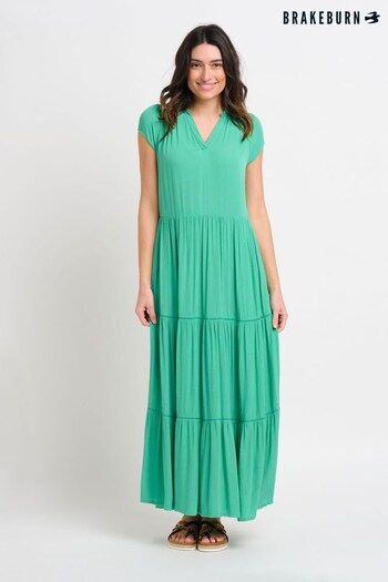 Brakeburn Green Wynn Maxi Dress (K56484) | £70