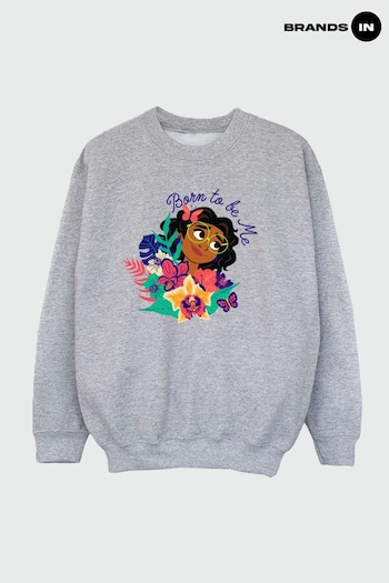 Brands In GREY Encanto Mirabel Born To Be Me Girls Heather Grey Sweatshirt by BrandsIn (K56774) | £24