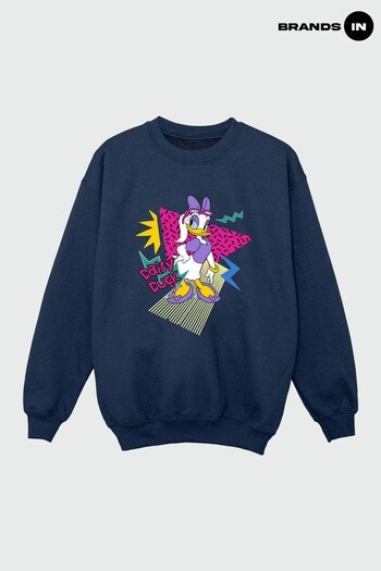 Brands In NAVY Daisy Duck Cool Girls Navy Sweatshirt by BrandsIn (K56800) | £24