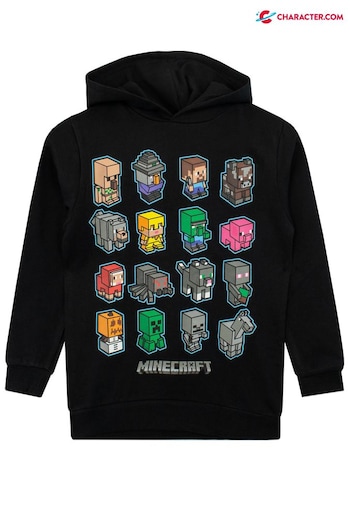 Character Black Minecraft Pull Over Hoodie (K56814) | £27