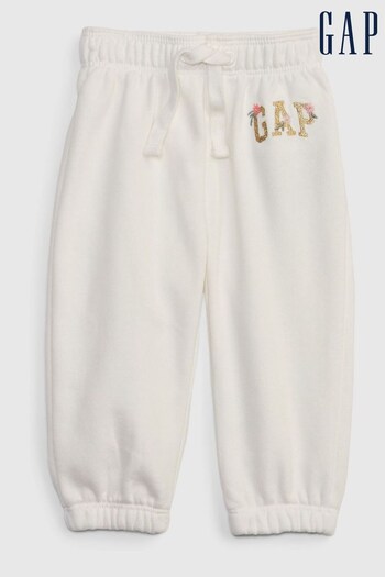 Gap White Logo Joggers - Baby (K56850) | £15