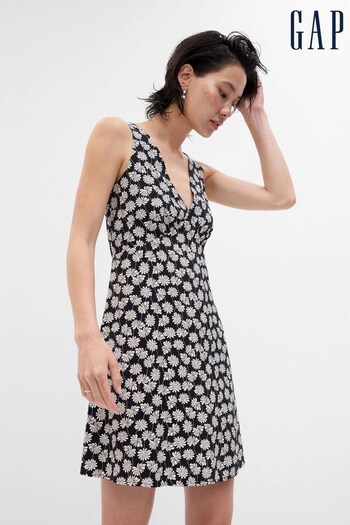 Gap Black/White V-Neck Mini Dress (K56872) | £45