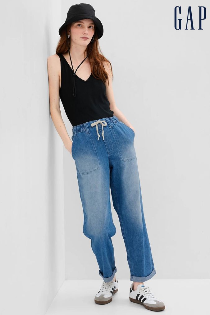 Buy Women s Gap Mom Jeans Online Next UK