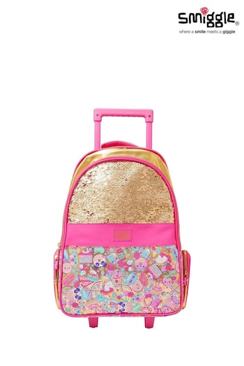 Smiggle Gold 20th Birthday Light Up Trolley Backpack (K57053) | £55