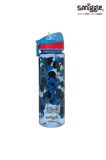 Smiggle Blue Mickey Mouse Disney Drink Up Plastic Drink Bottle 650ml (K57074) | £13
