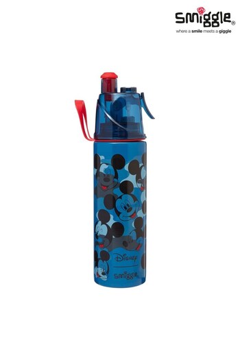 Smiggle Blue Mickey Mouse Disney Insulated Stainless Steel Spritz Drink Bottle 500ml (K57088) | £22