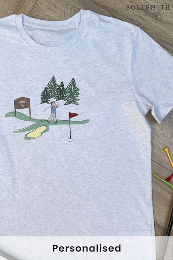 Personalised Golf Scene T-Shirt by Solesmith (K57128) | £28
