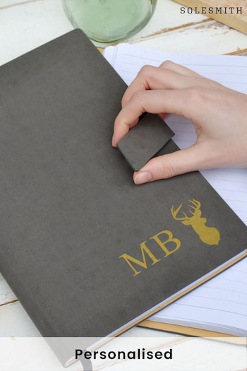 Stag Personalised Notebook by Solesmith (K57133) | £20
