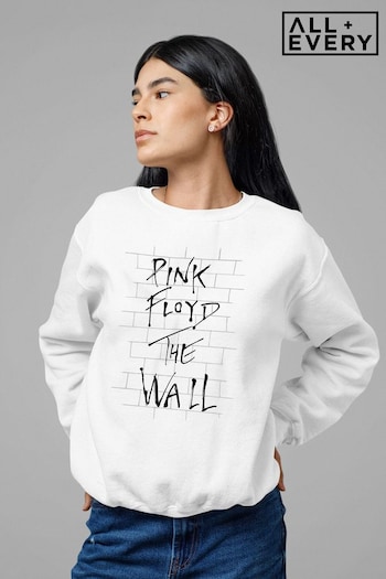 All + Every White Pink Floyd The Wall Band Women's Sweatshirt (K57486) | £38