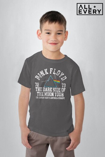All + Every Charcoal Pink Floyd The Dark Side Of The Moon World Tour UK Japan Music Kids T-Shirt (K57500) | £22