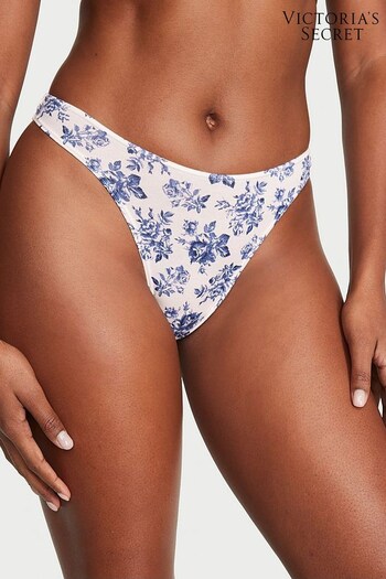Victoria's Secret Coconut White Toile High Leg Scoop Thong Knickers (K57733) | £9