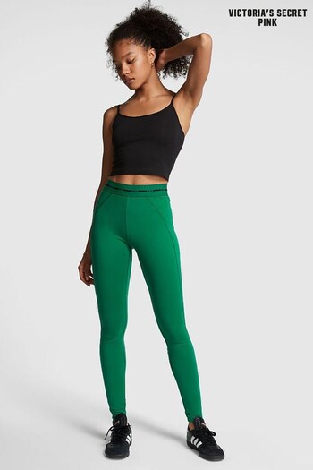 Victoria's Secret PINK Garnet Green Logo Waistband Legging (K58420) | £18