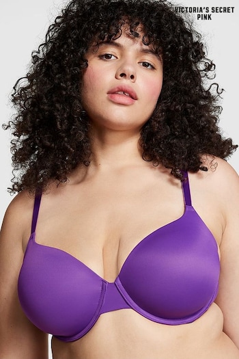Victoria's Secret PINK Dark Purple Smooth Lightly Lined T-Shirt Bra (K58785) | £25