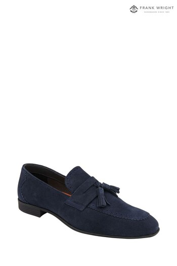 Frank Wright Blue Men's Suede Loafers (K58792) | £55