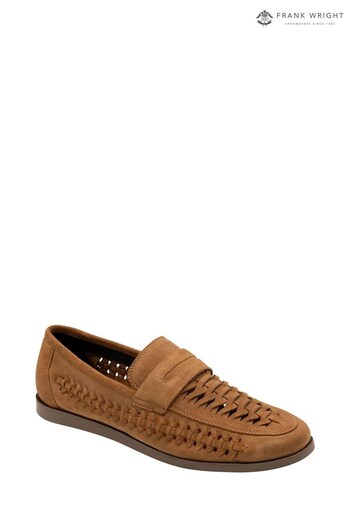 Frank Wright Brown Men's Leather Loafers (K58799) | £55