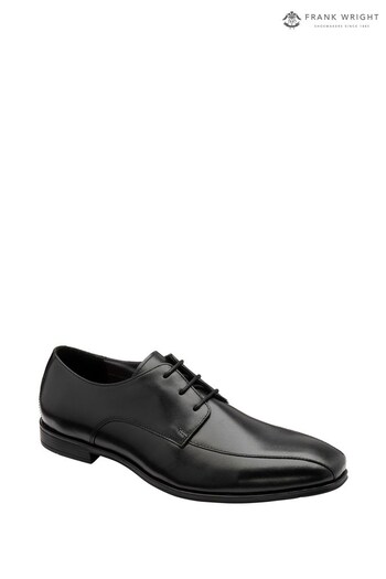 Frank Wright Black Men's Leather Lace-Up Shoes (K58801) | £50