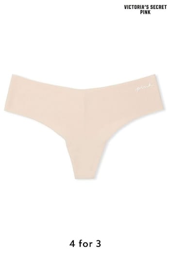 Victoria's Secret PINK Marzipan Nude No Show Thong Knickers (K59457) | £9