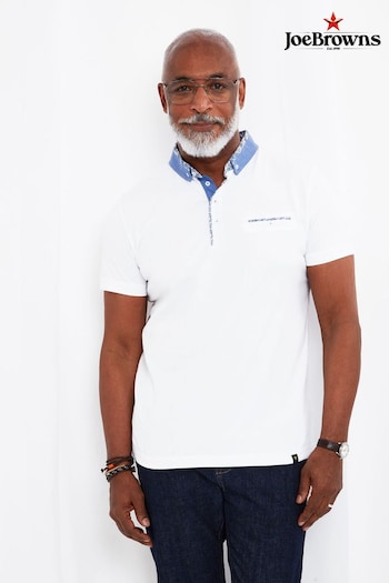 Joe Browns White Super Smart Polo Shirt (K59488) | £40
