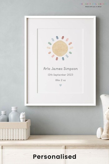 Personalised New Born Print by The Gift Collective (K59704) | £28
